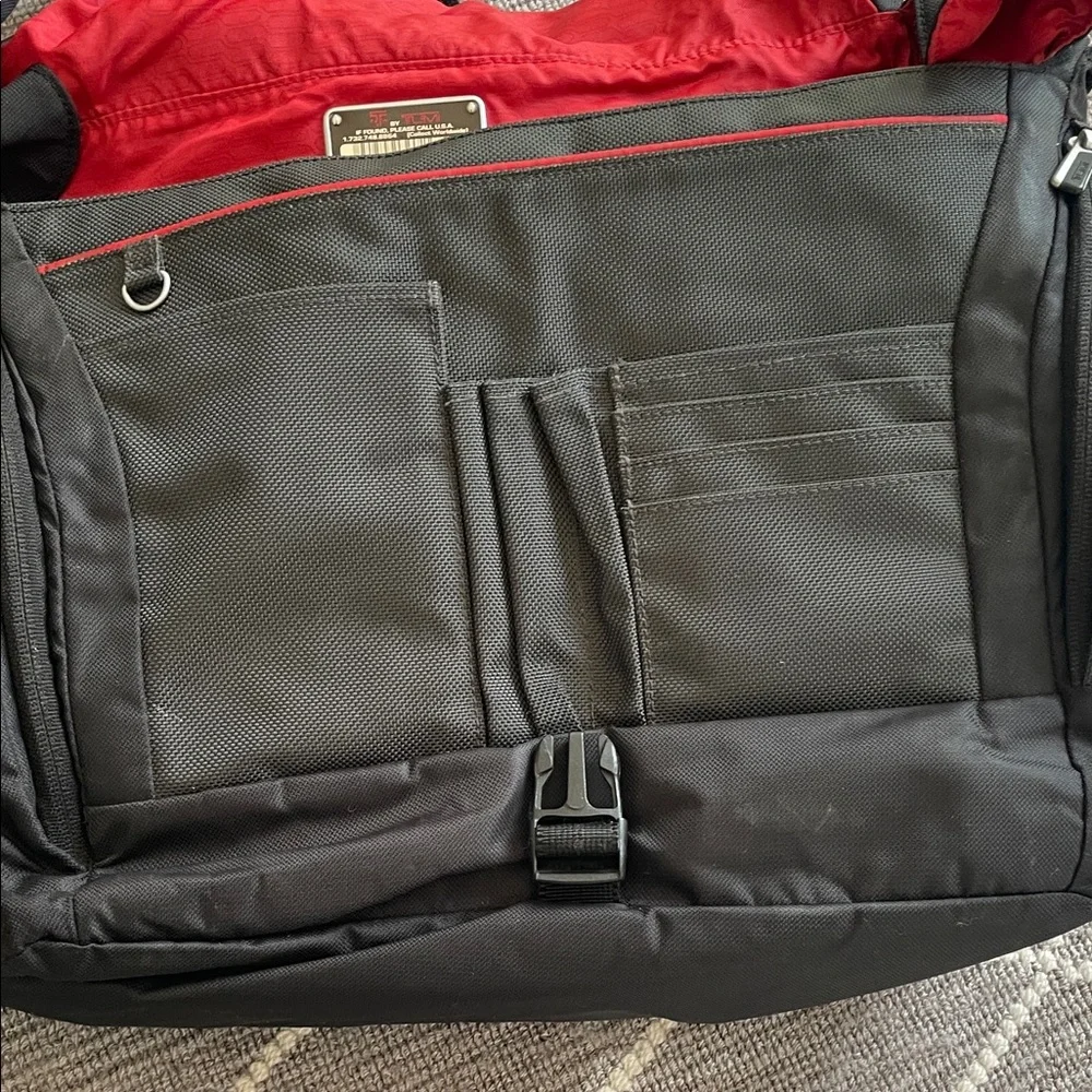 Tumi Black and Gray Messenger Bag